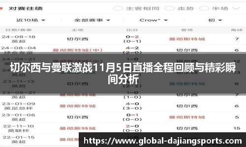 切尔西与曼联激战11月5日直播全程回顾与精彩瞬间分析